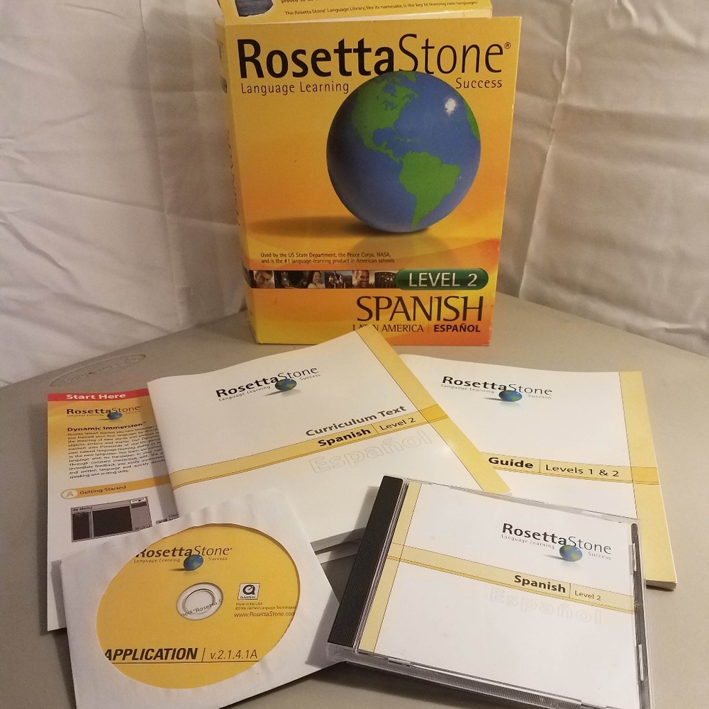 Vintage Rosetta Stone Spanish Latin American CD ROM level 2 personal edition